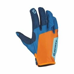 New 🥰 Scott 350 Race Evo Junior Gloves Blue Orange 😉