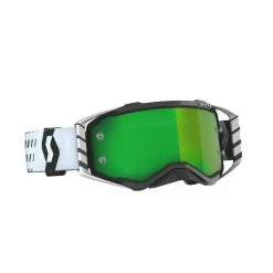 Budget 🤩 Goggles Scott Prospect Google Black White Lens Green 🥰